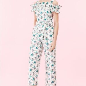 Rebecca Taylor Floral Ruffle Jumpsuit